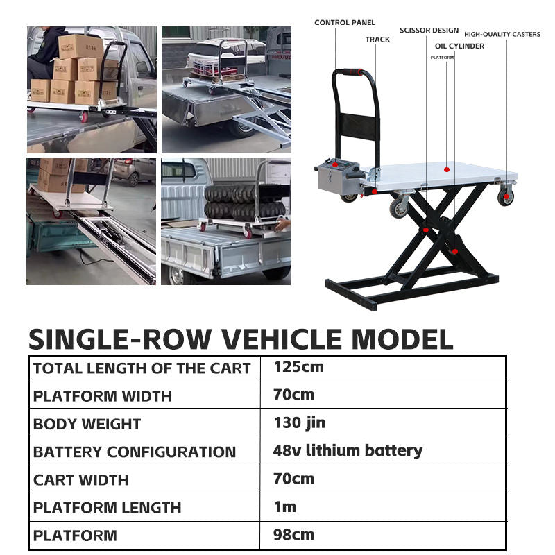 Portable Electric Hydraulic Scissor Lift Table (350kg/500kg)