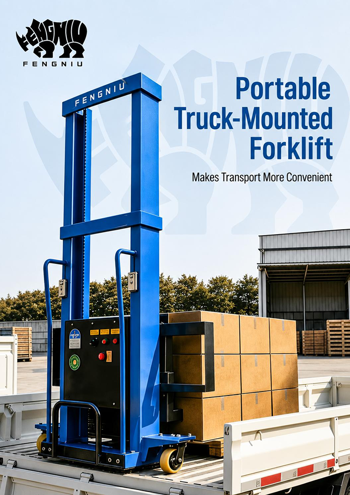 Portable Electric Truck-Mounted Forklift with Solid Tir